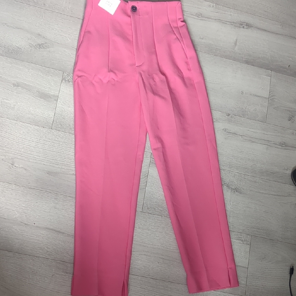 Zara Vibrant Pink Tailored Trousers